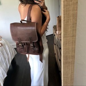 Vintage Moroccan Leather Backpack